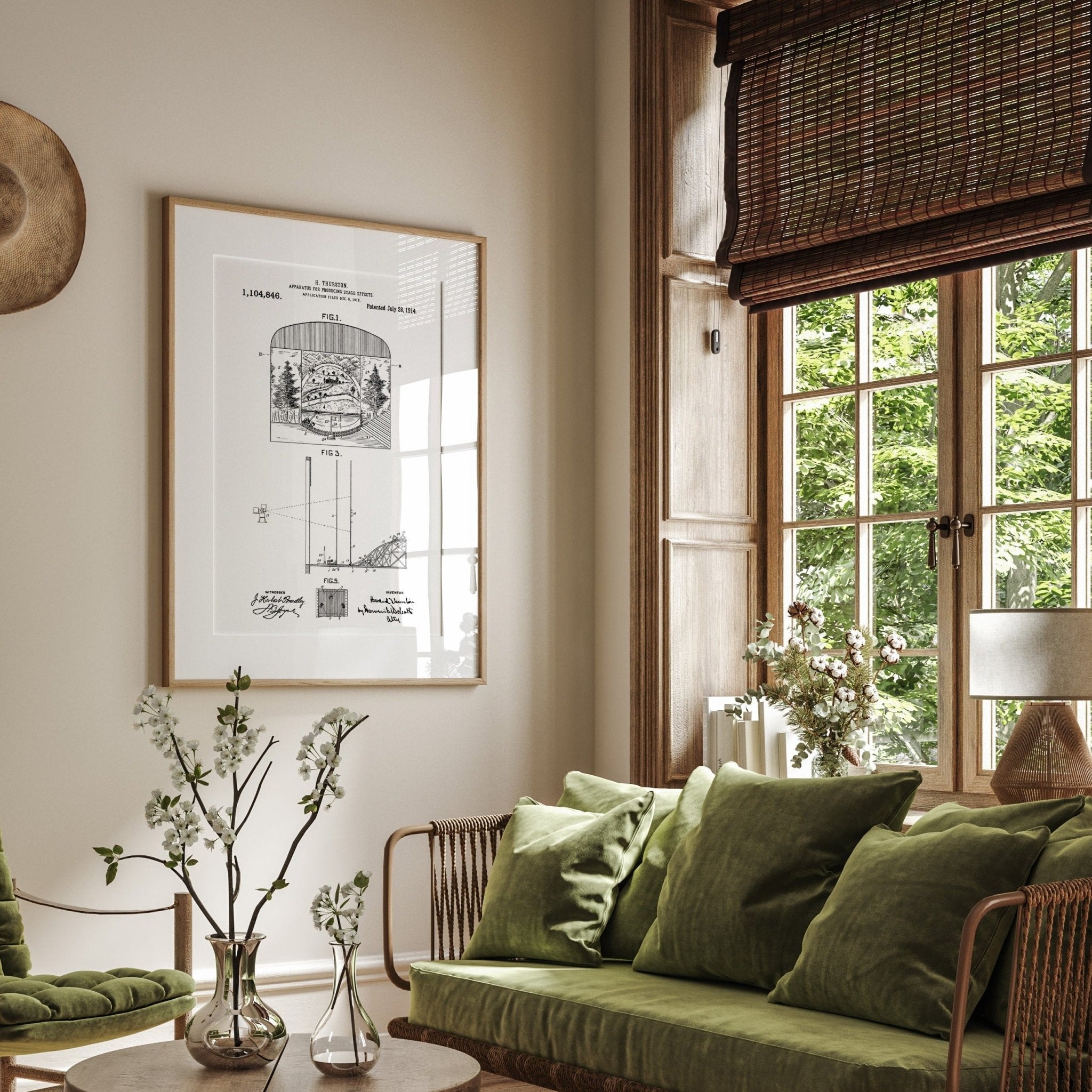 Apparatus For Producing Stage Effects 1914 Patent Print - Magic Posters