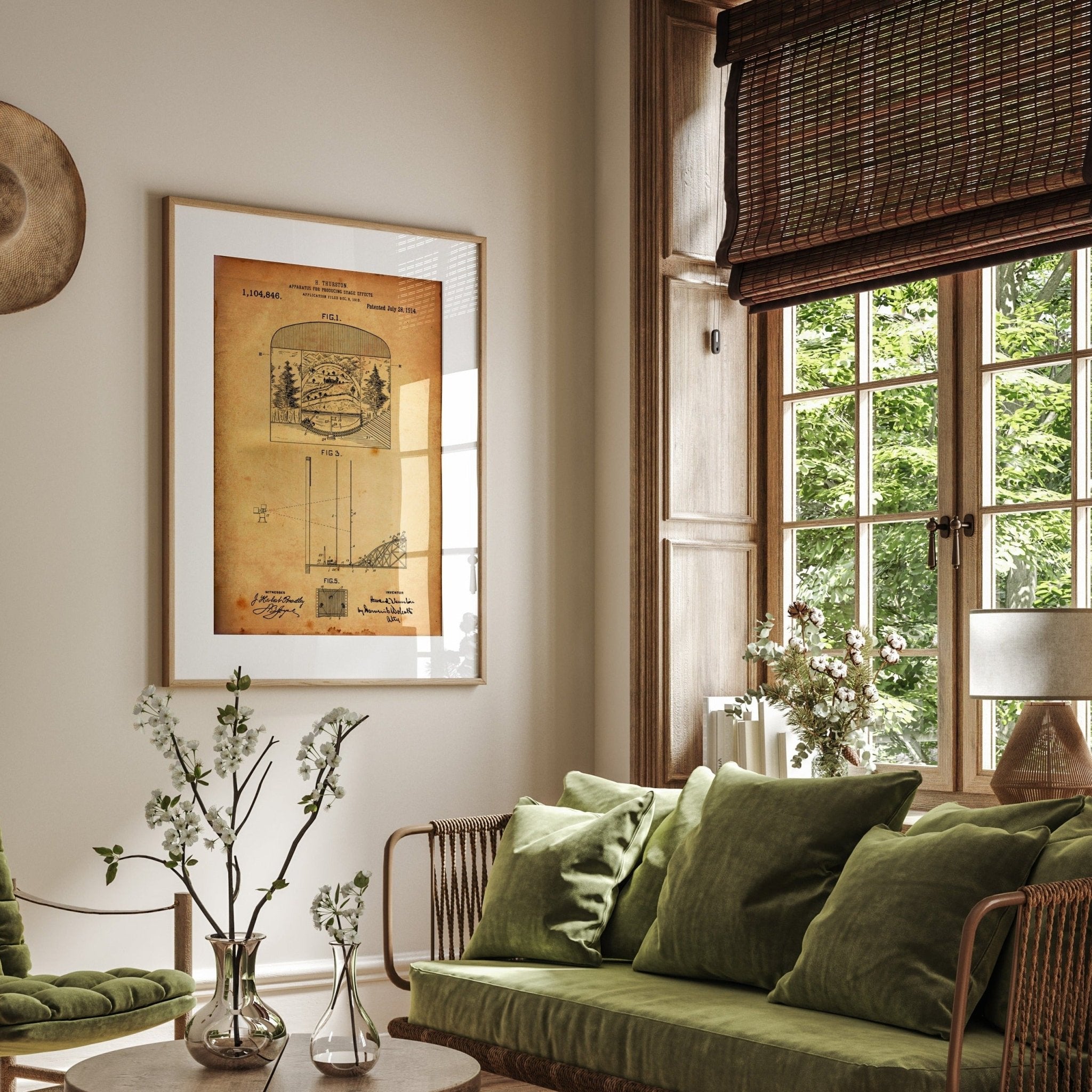 Apparatus For Producing Stage Effects 1914 Patent Print - Magic Posters