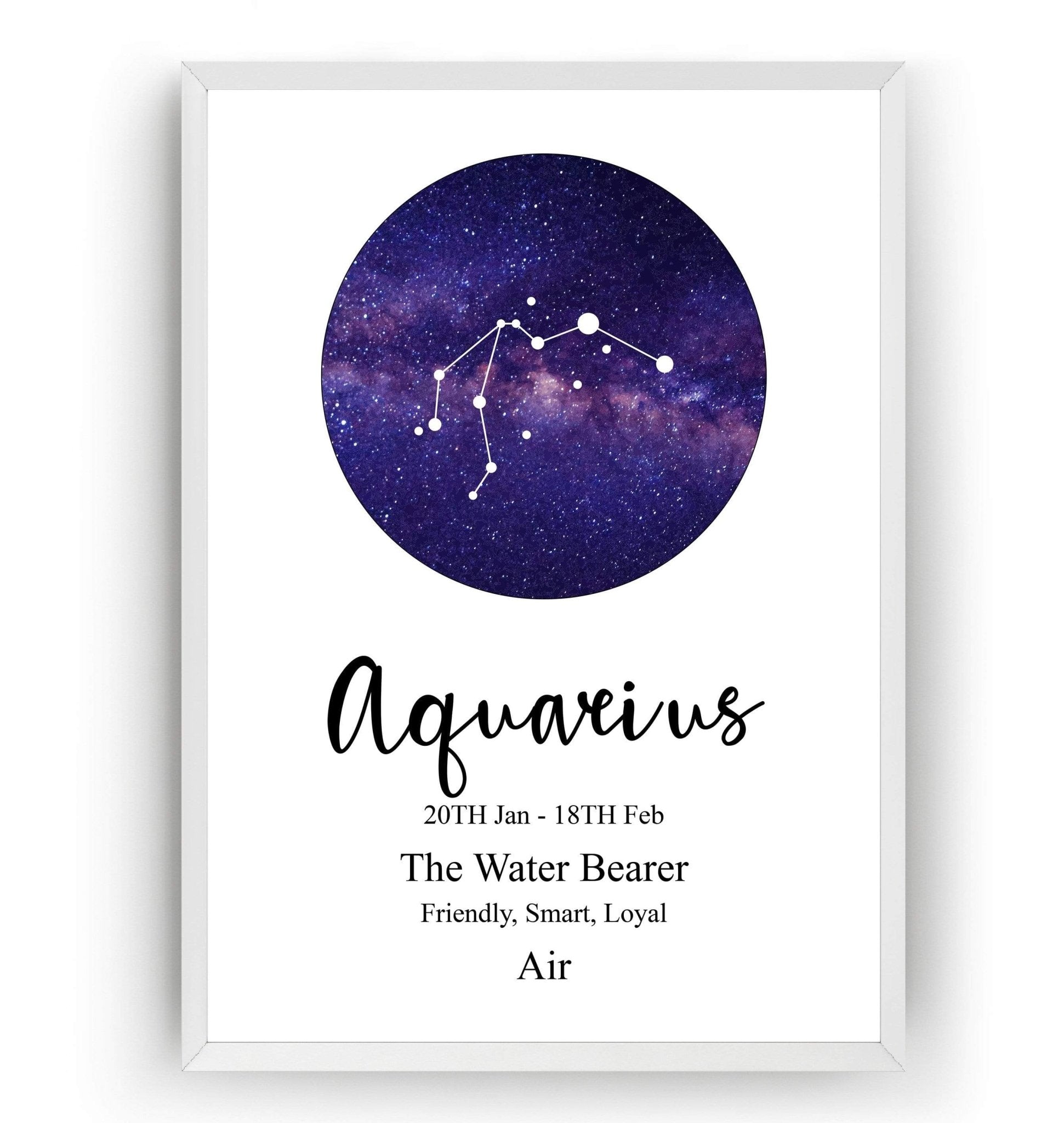 Aquarius Zodiac Print - Magic Posters
