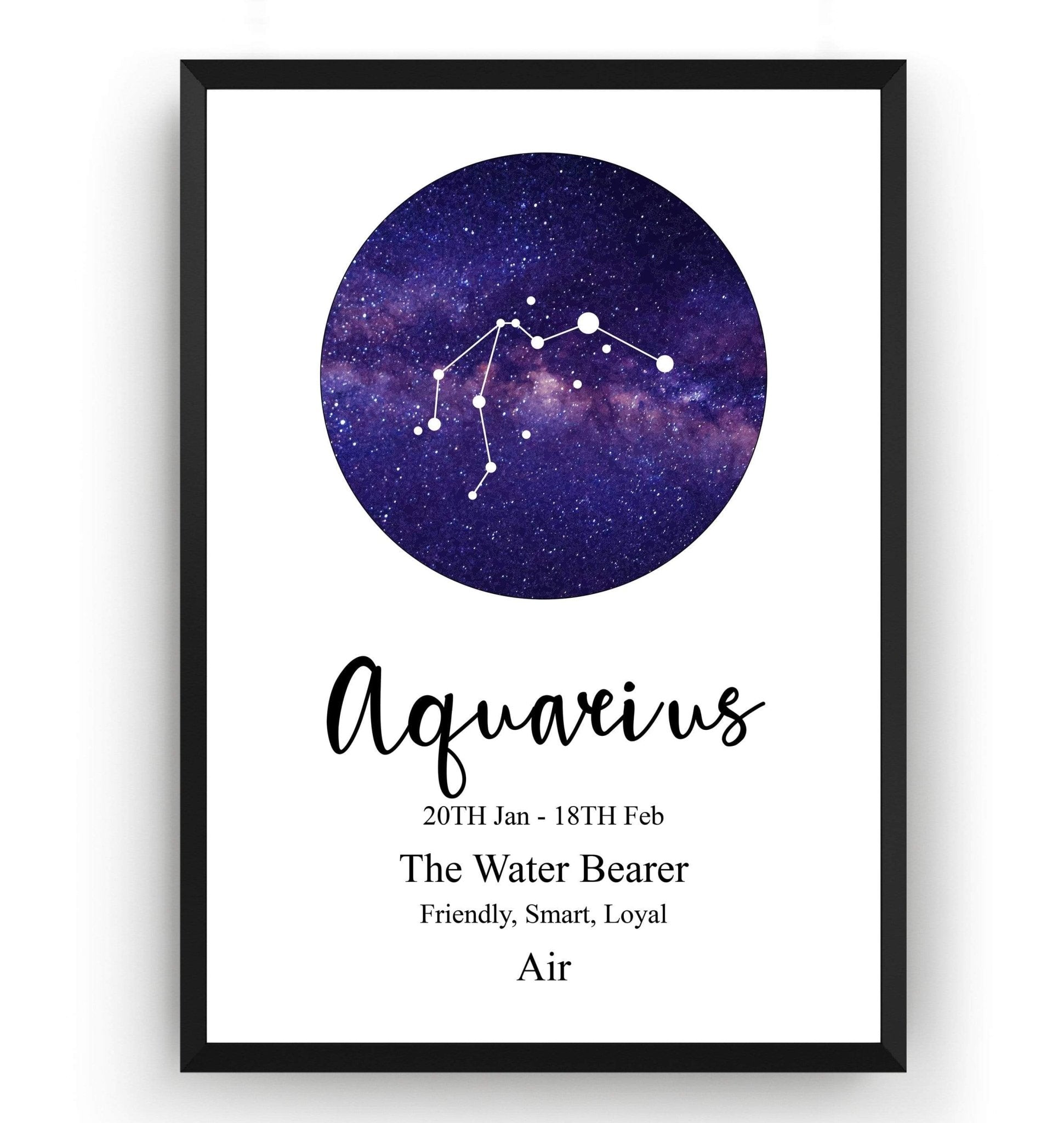 Aquarius Zodiac Print - Magic Posters