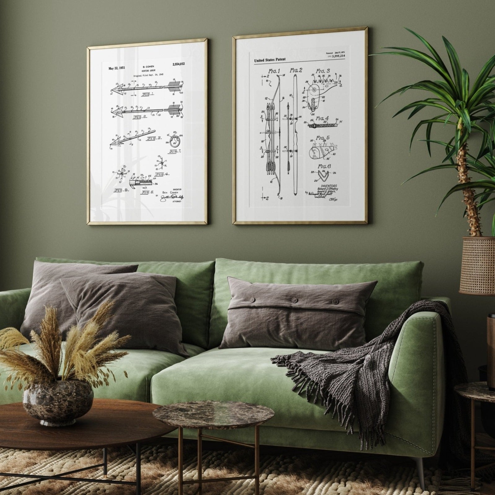 Archery Set Of 2 Patent Prints - Magic Posters