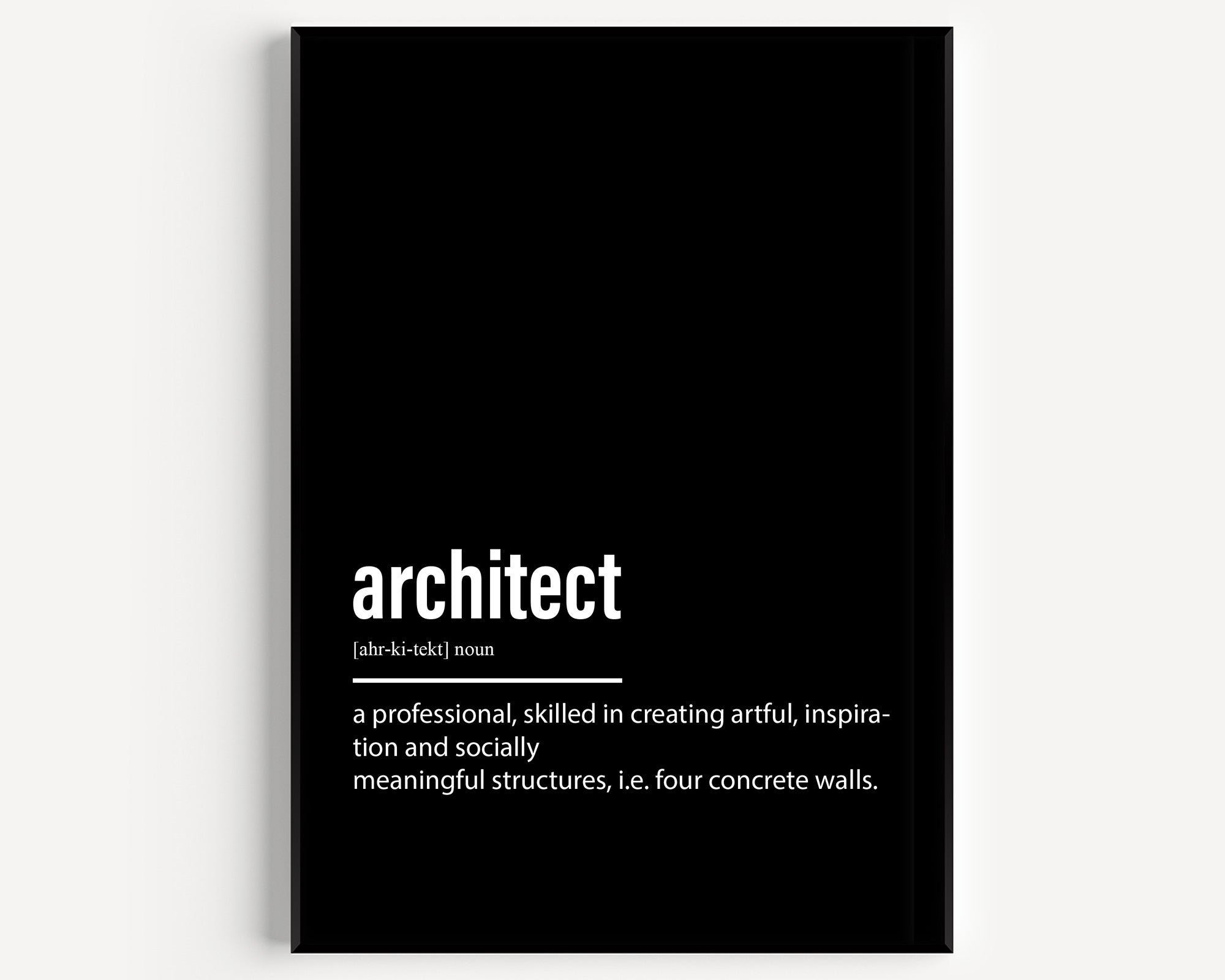 Architect Definition Print - Magic Posters