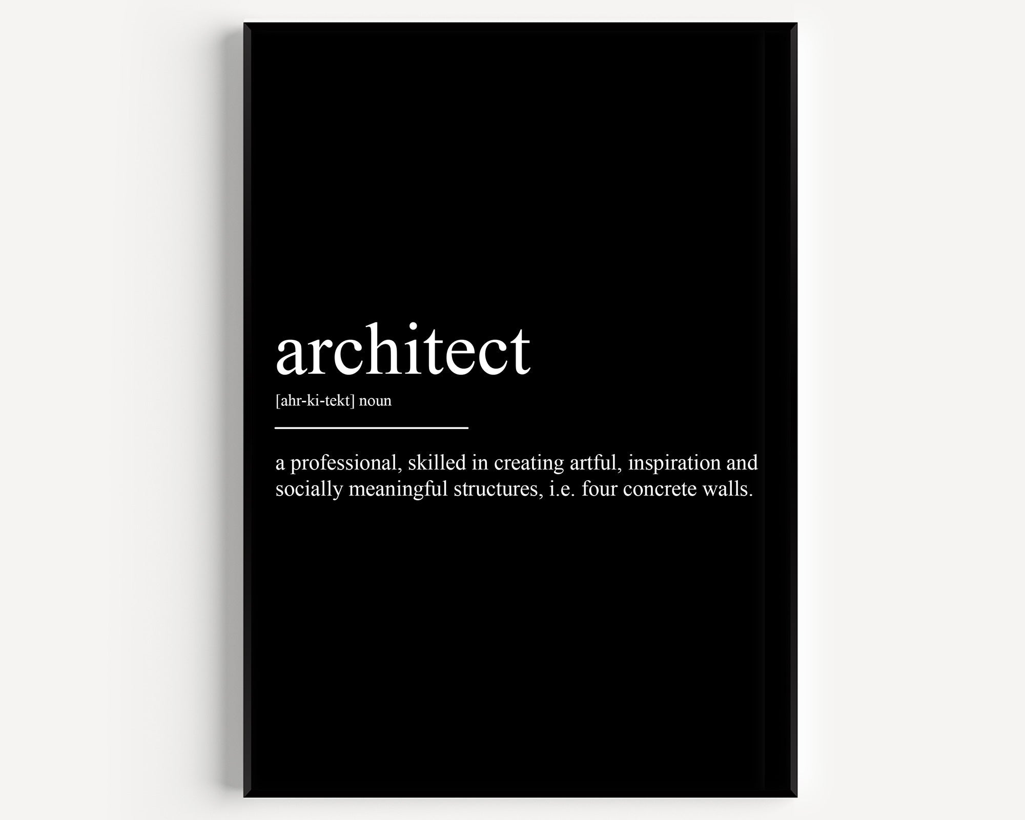 Architect Definition Print - Magic Posters