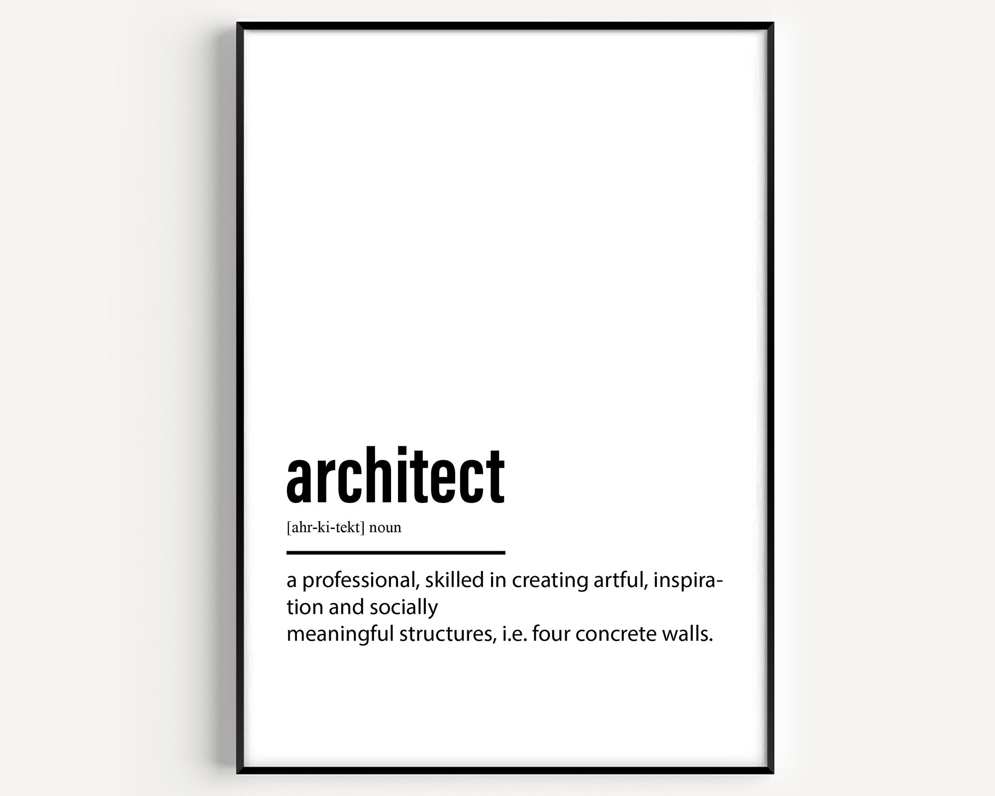 Architect Definition Print - Magic Posters