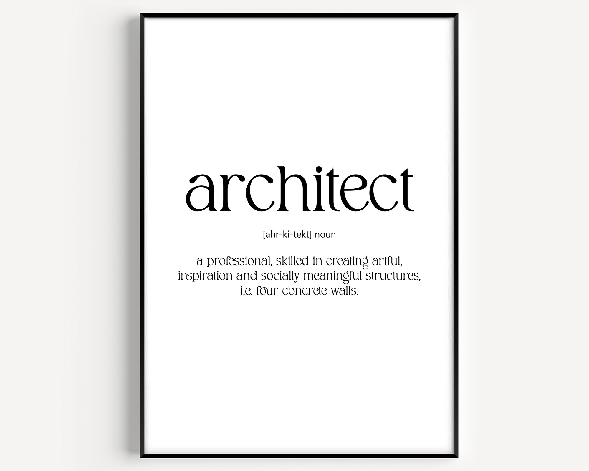 Architect Definition Print - Magic Posters