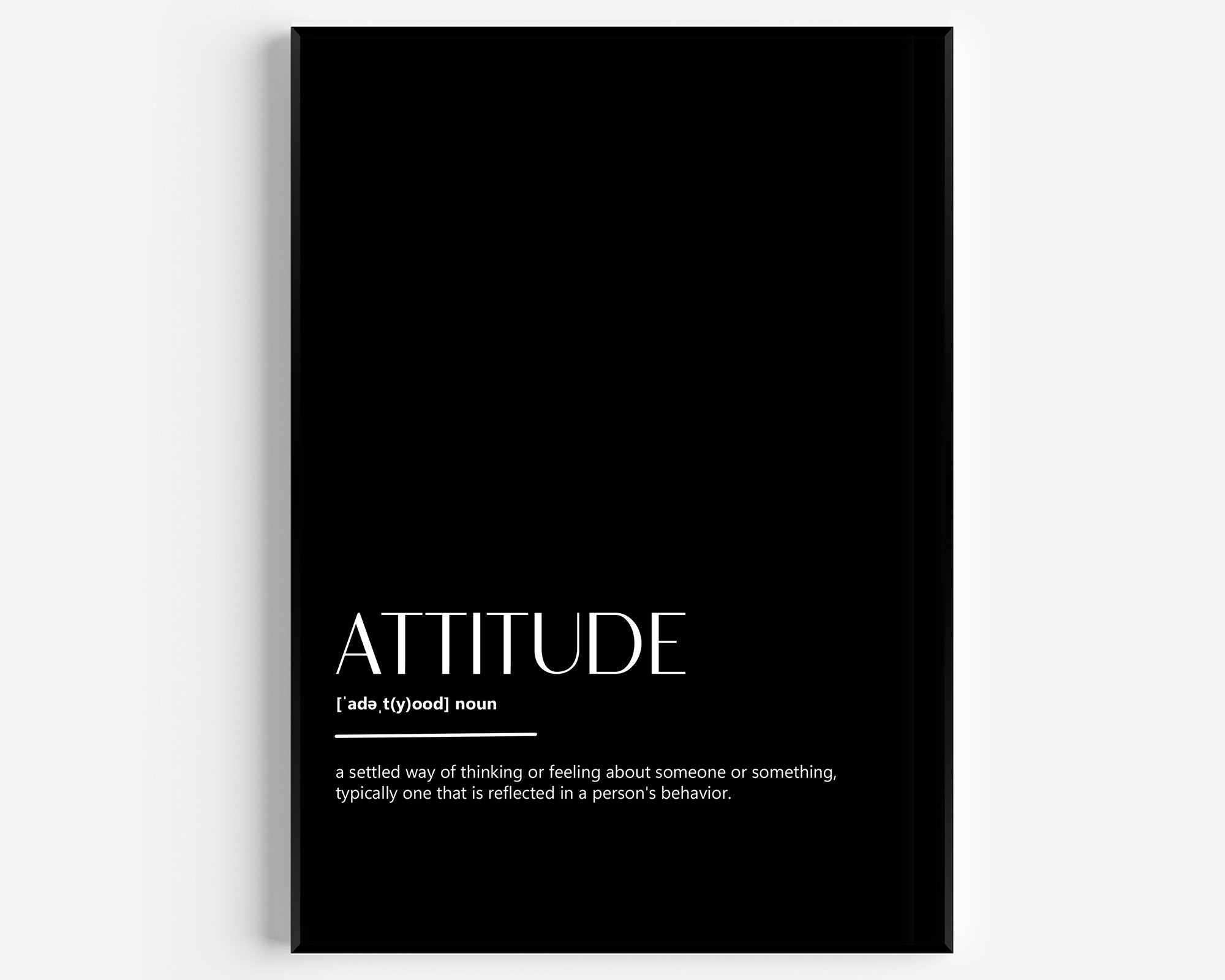 Attitude Definition Print - Magic Posters