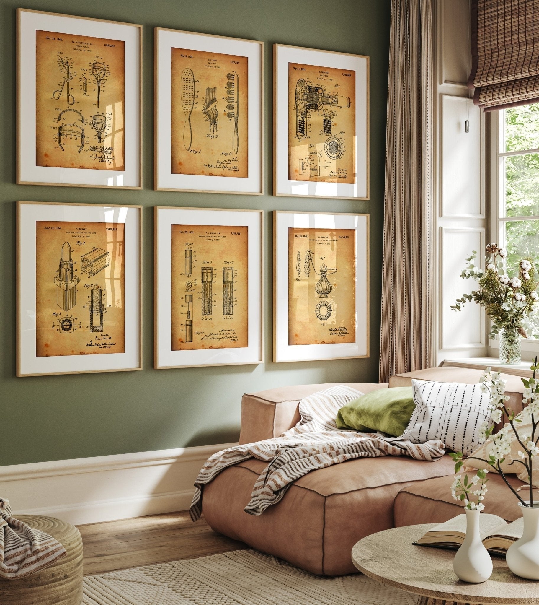 Beauty Set Of 6 Patent Prints - Magic Posters