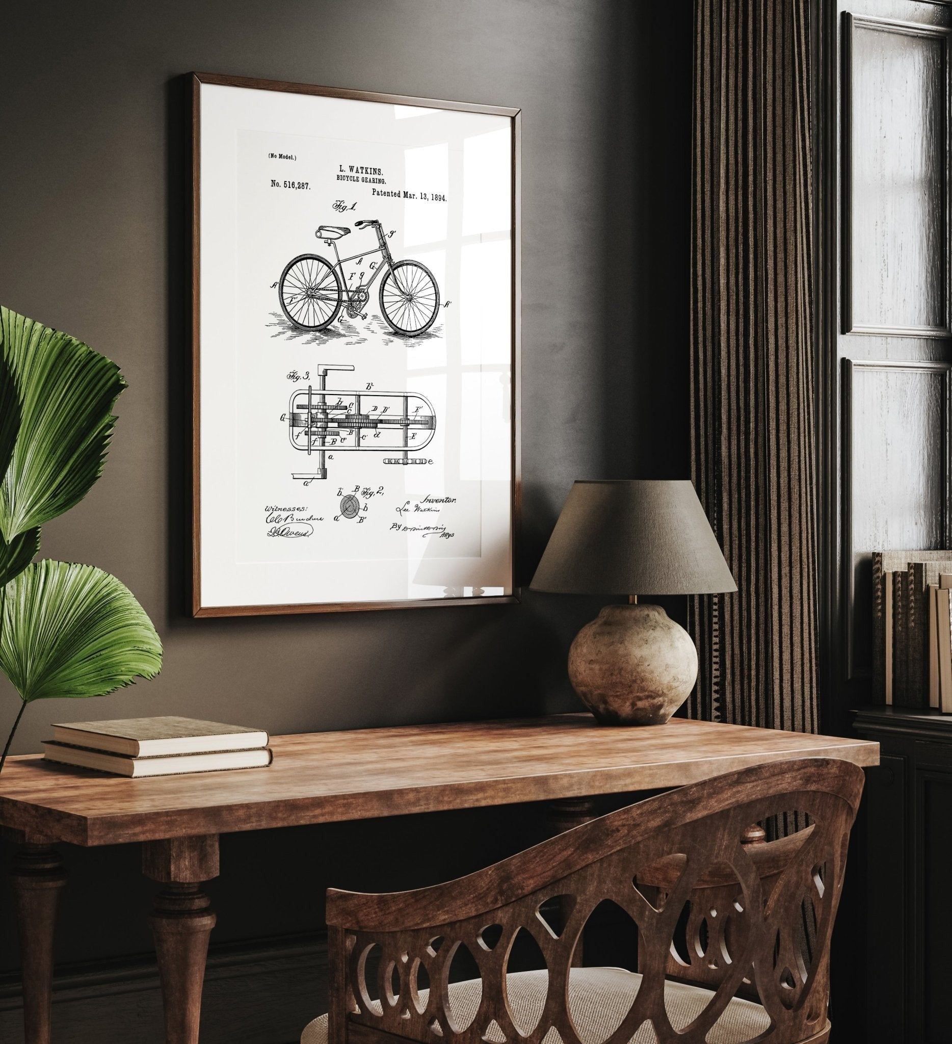 Bicycle Gearing Patent Print - Magic Posters