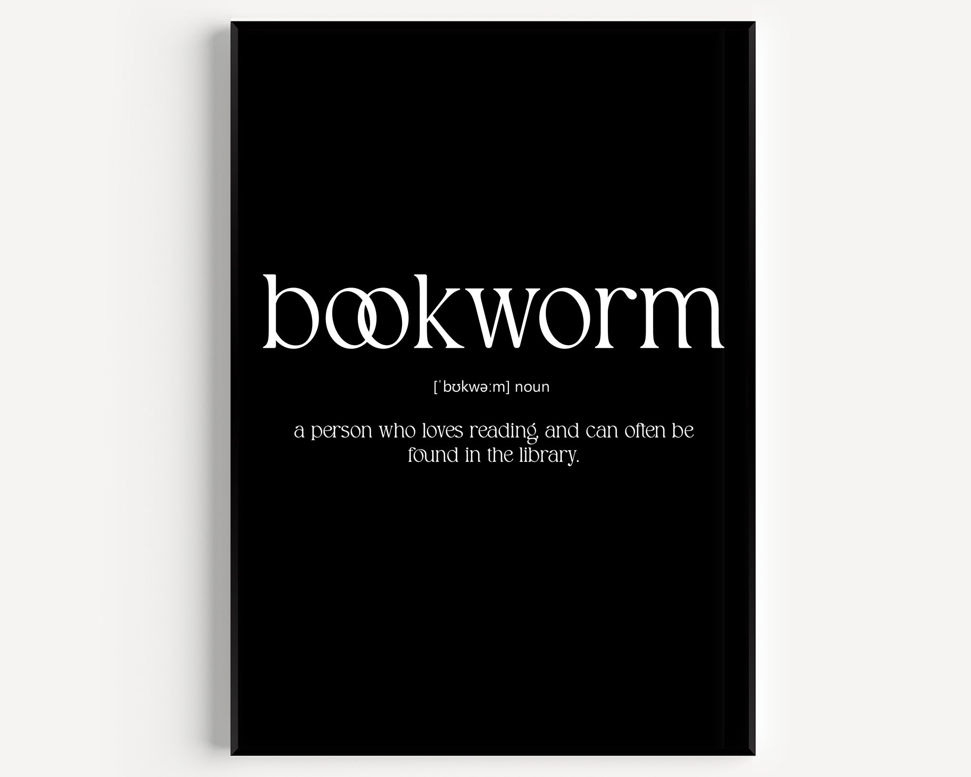 Bookworm Definition Print - Magic Posters
