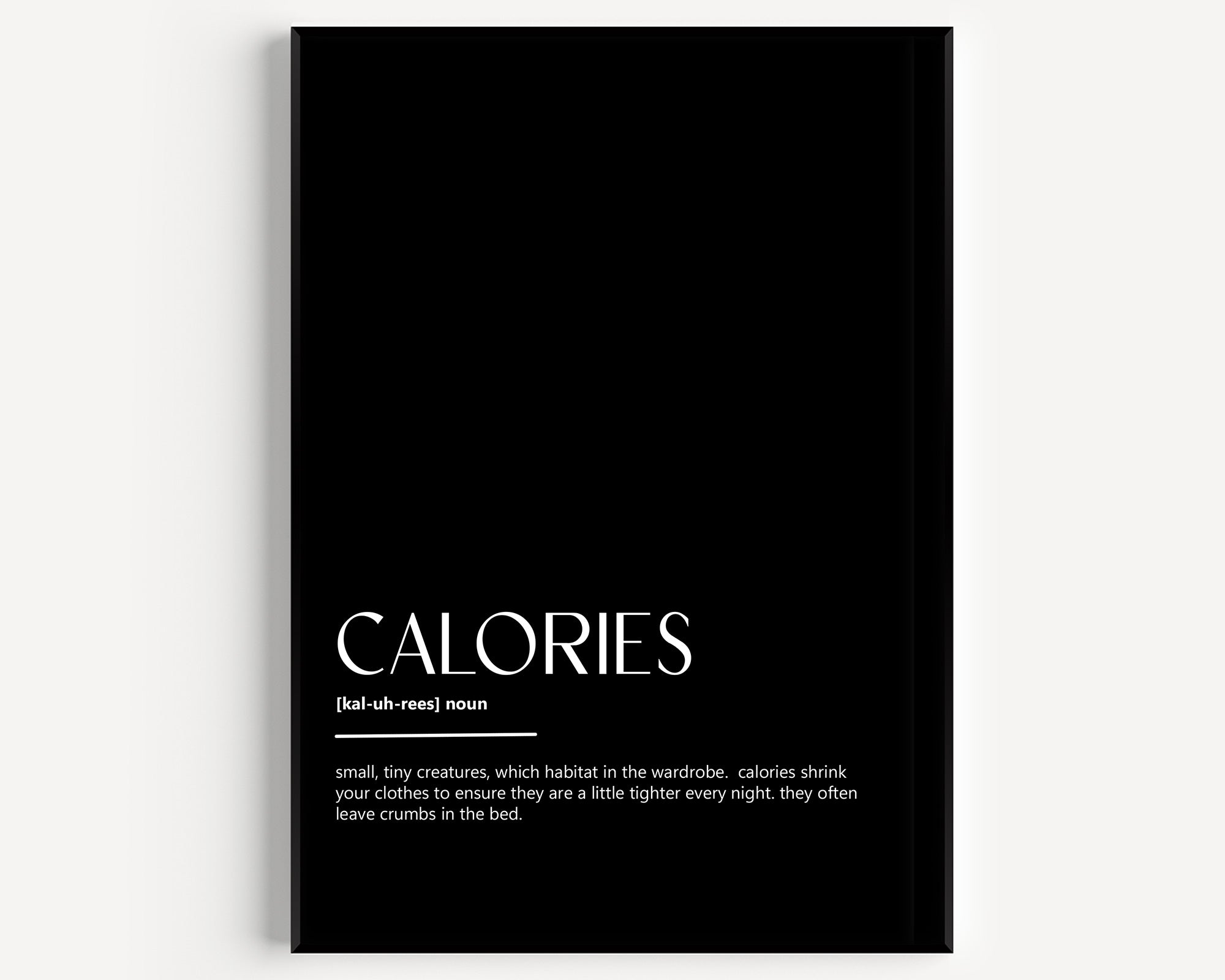 Calories Definition Print - Magic Posters