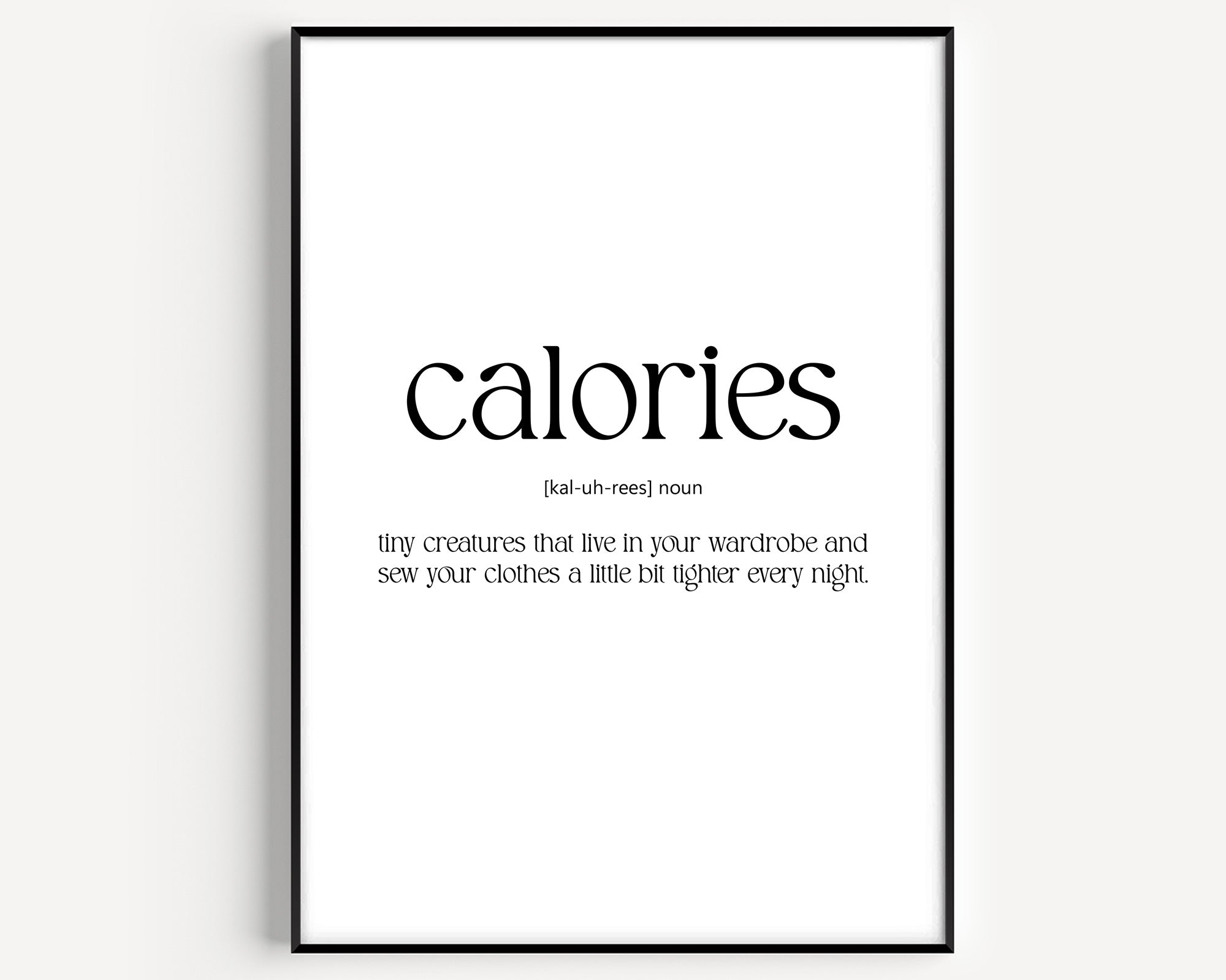Calories Definition Print V2 - Magic Posters