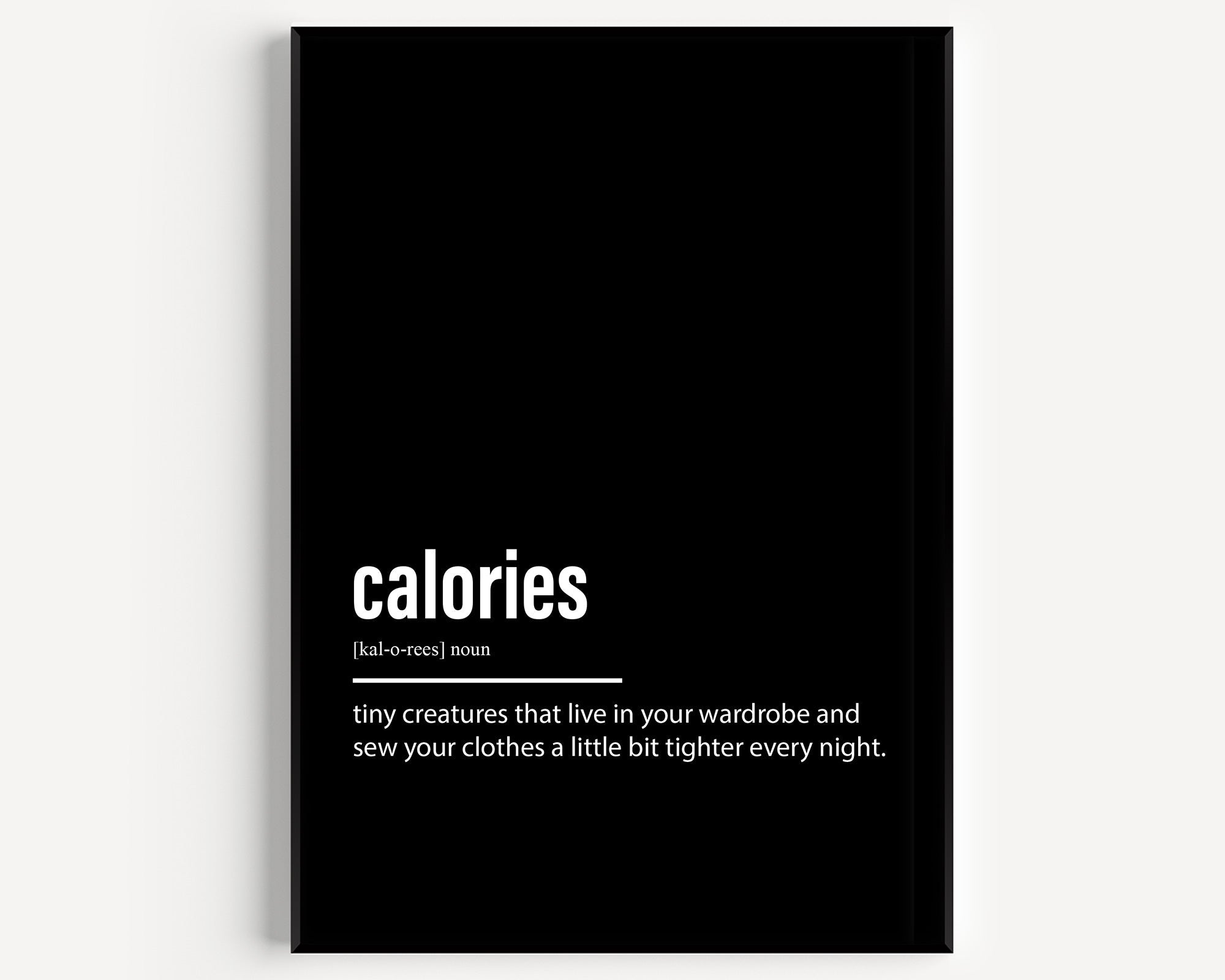 Calories Definition Print V2 - Magic Posters