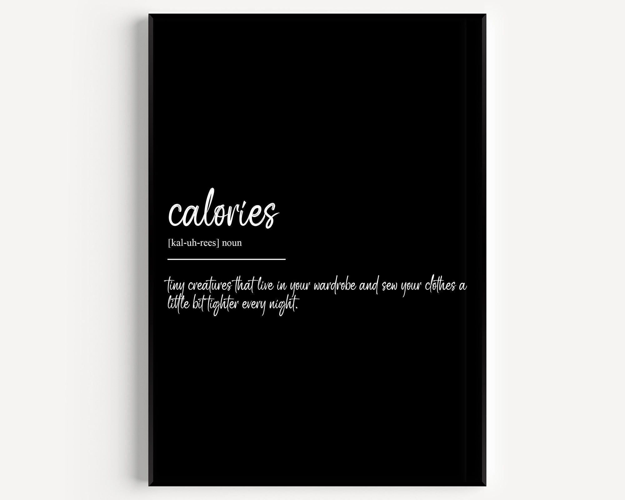 Calories Definition Print V2 - Magic Posters