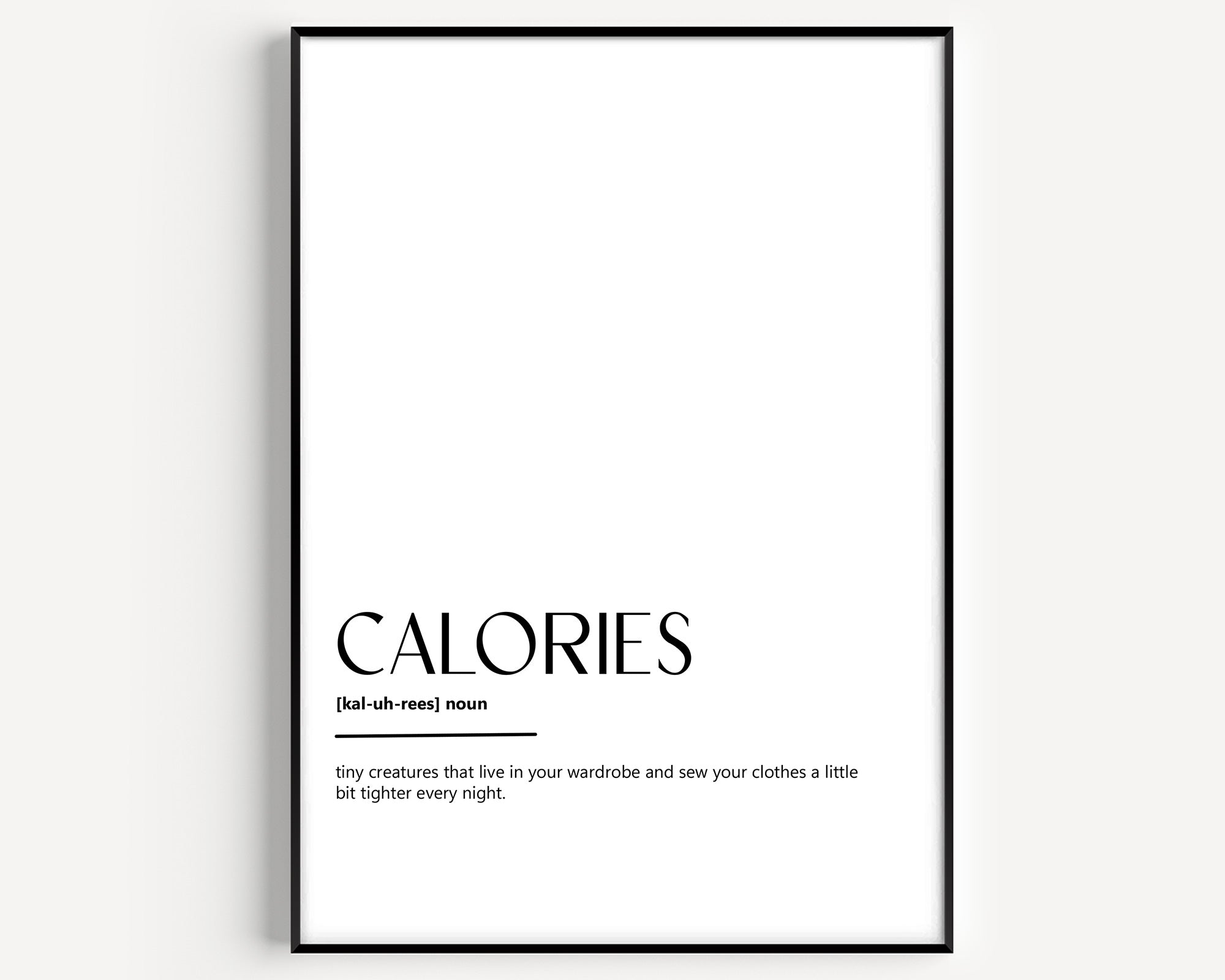 Calories Definition Print V2 - Magic Posters