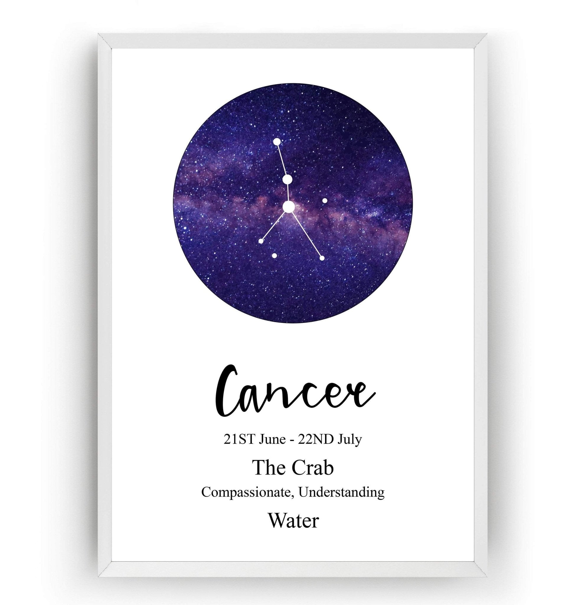 Cancer Zodiac Print - Magic Posters