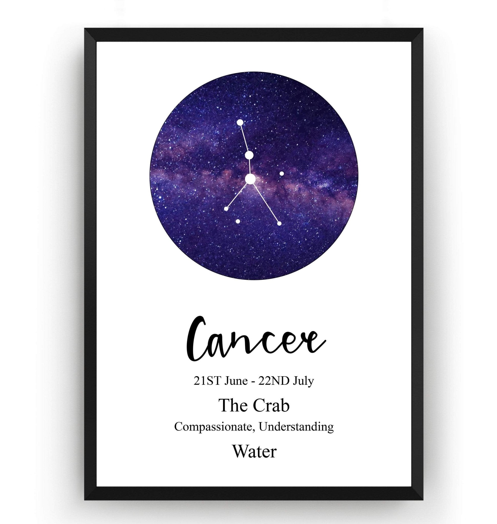 Cancer Zodiac Print - Magic Posters