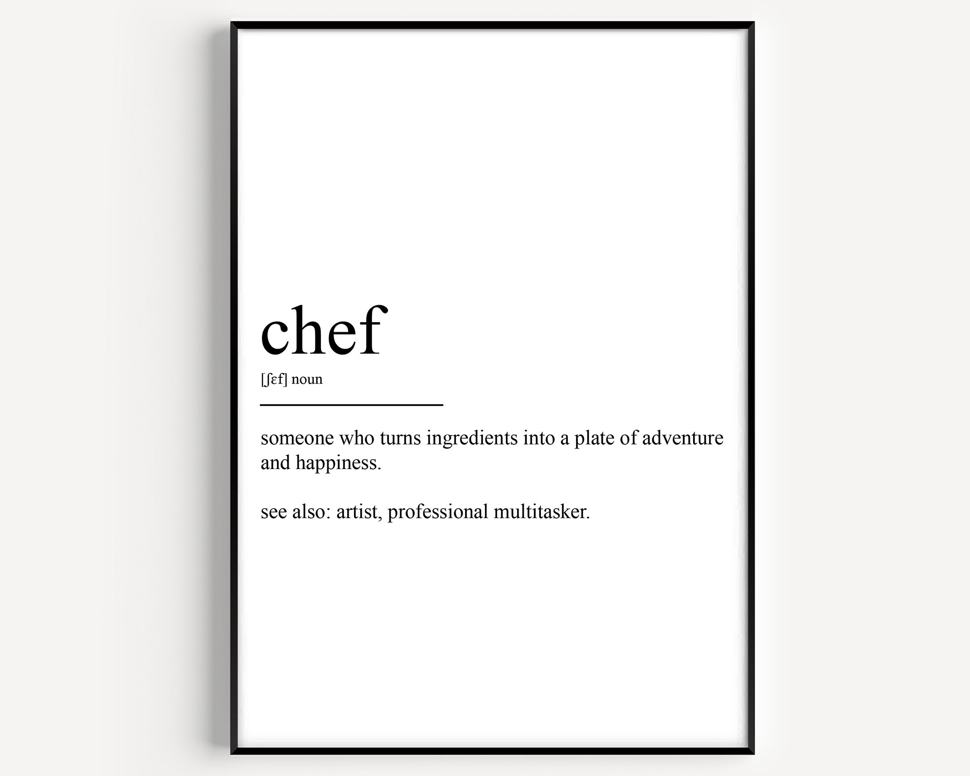 Chef Definition Print - Magic Posters