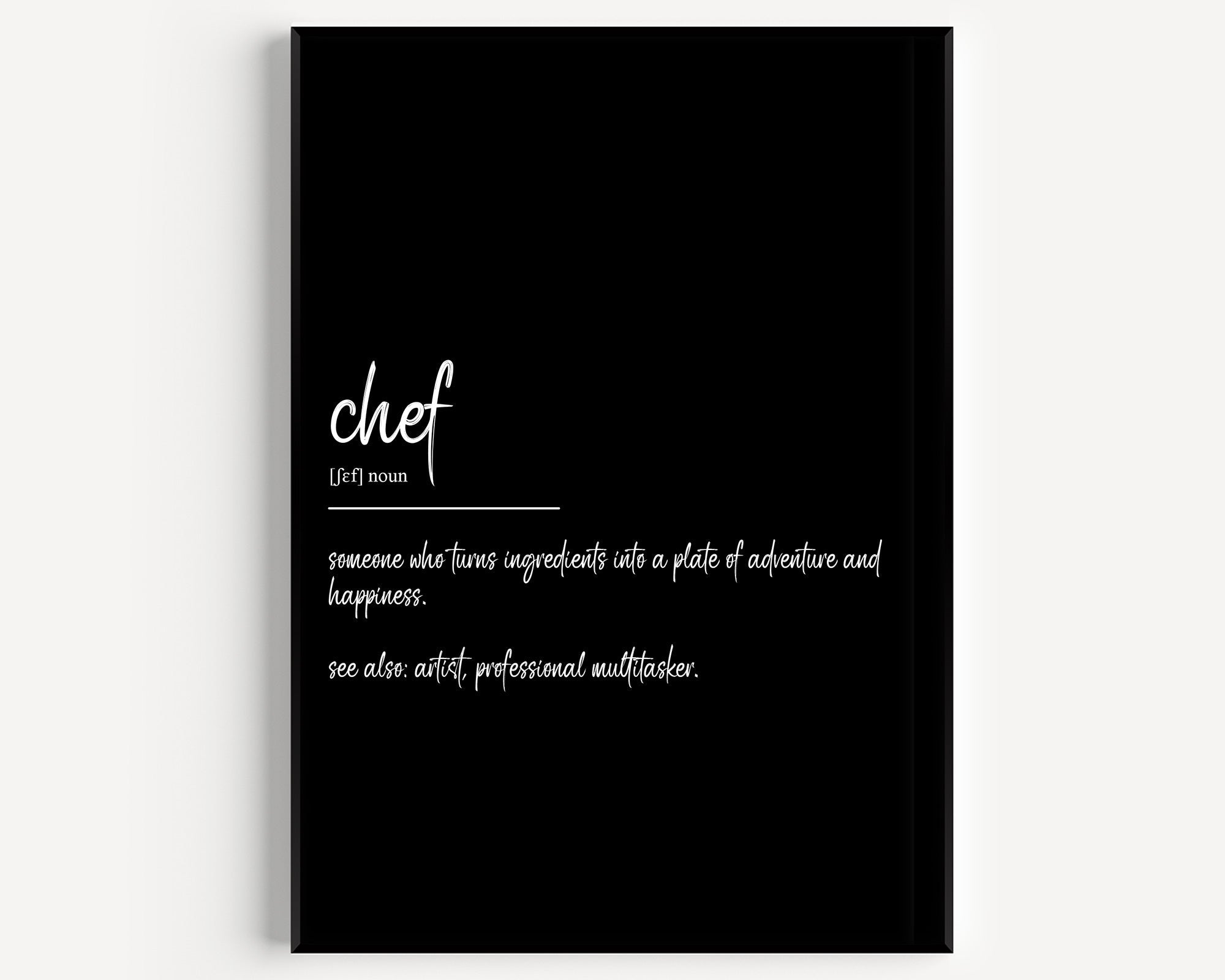 Chef Definition Print - Magic Posters