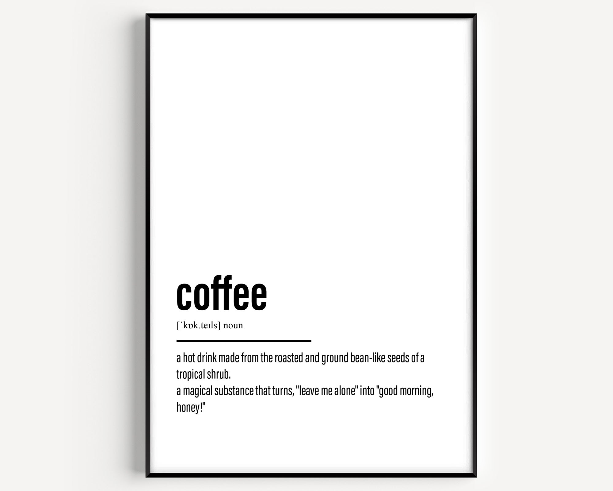 Coffee Definition Print V2 - Magic Posters