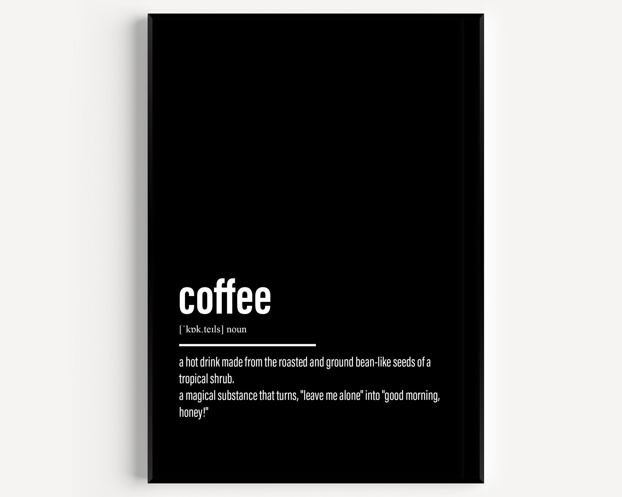 Coffee Definition Print V2 - Magic Posters