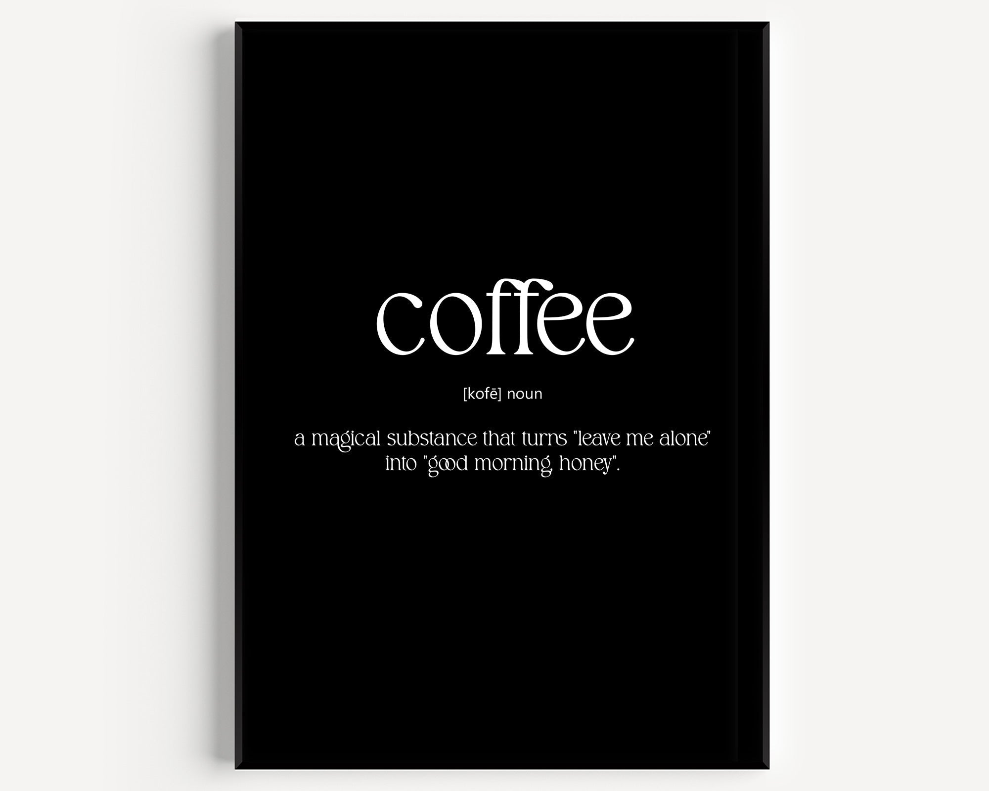 Coffee Definition Print V3 - Magic Posters