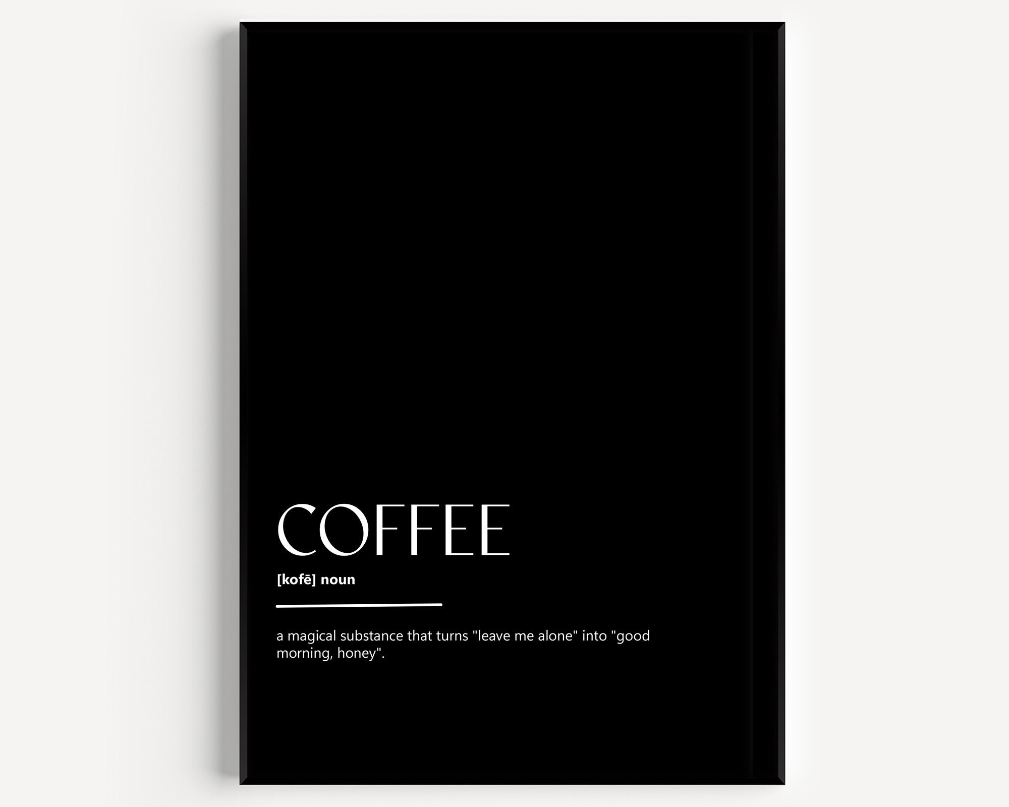 Coffee Definition Print V3 - Magic Posters