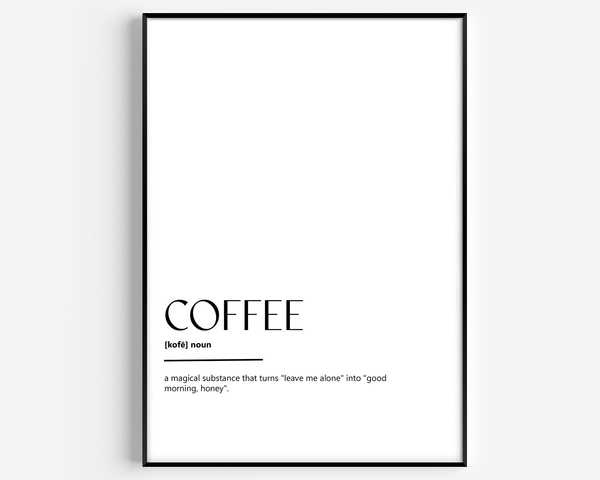 Coffee Definition Print V3 - Magic Posters