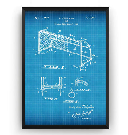 Football Goal Patent Print - Magic Posters