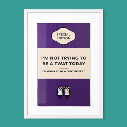 Personalised Book Cover Art Print (Classic Edition)