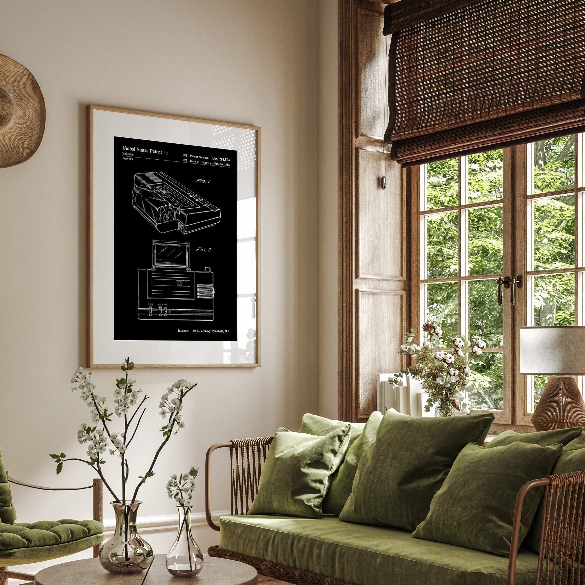 Commodore Printer 1985 Patent Print - Magic Posters