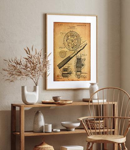 Fishing Reel 1906 Patent Print - Magic Posters