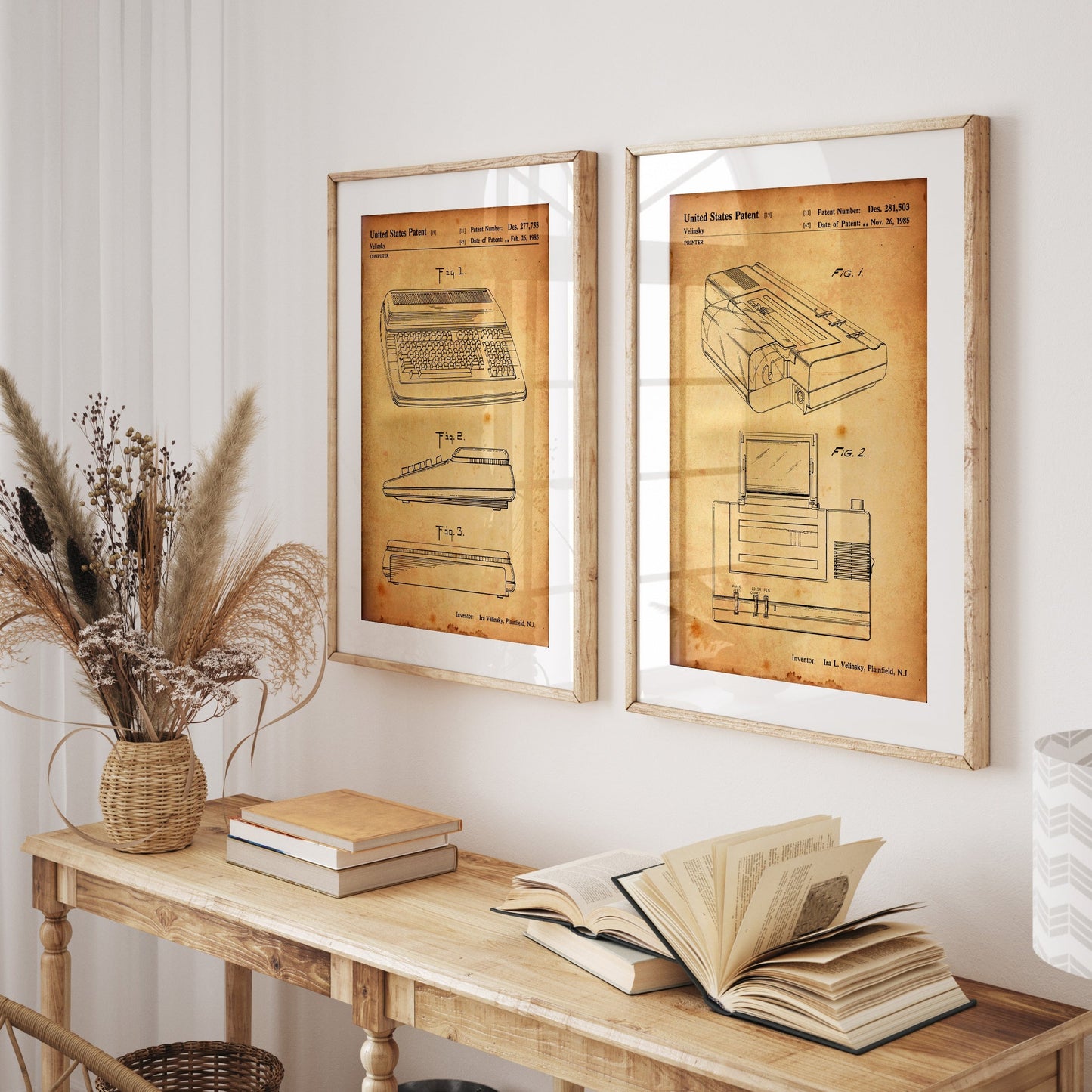 Commodore Computer Set Of 2 Patent Prints - Magic Posters