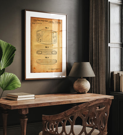 Gameboy Advance 2002 Patent Print - Magic Posters