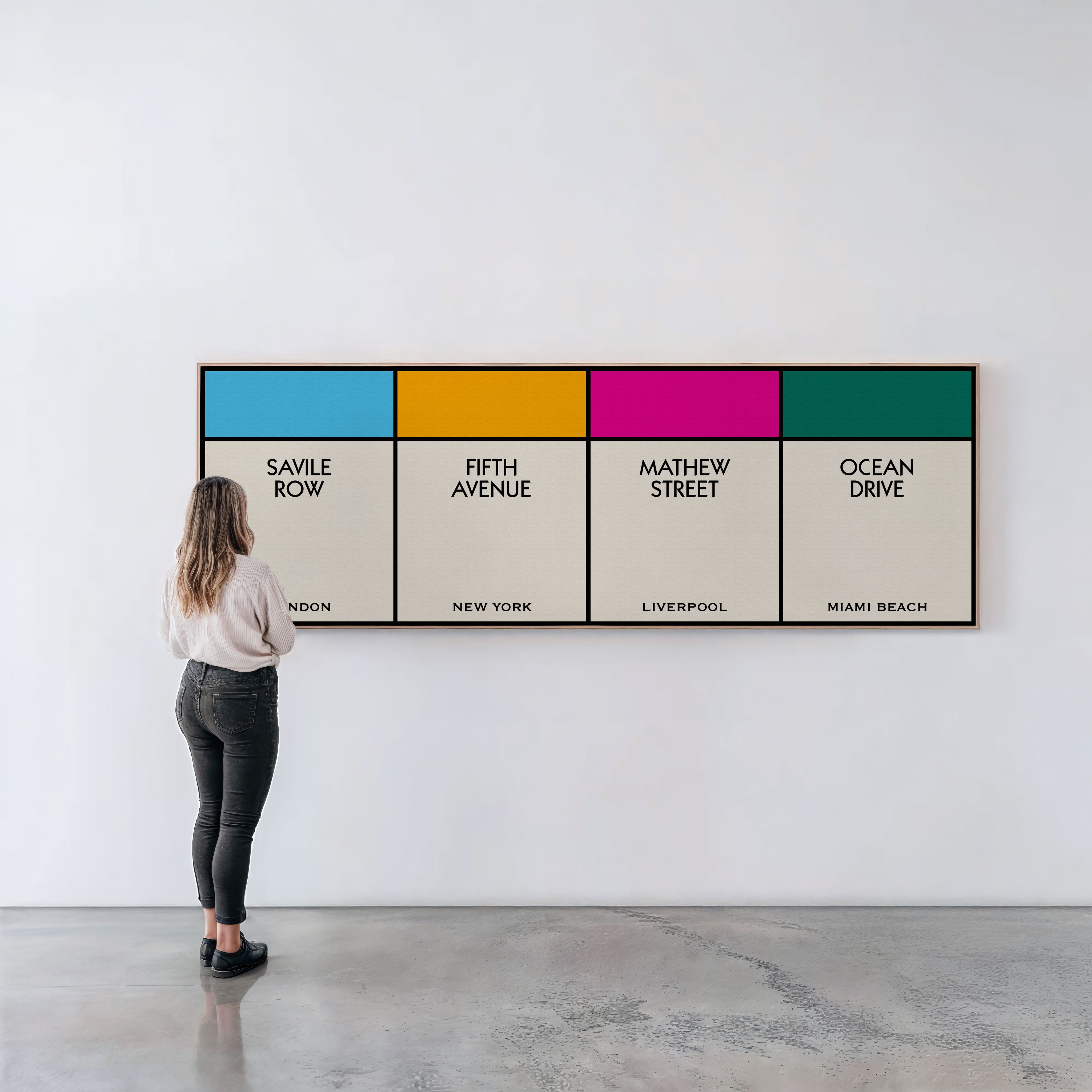 Custom Multi Street Name Print (Panoramic)