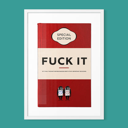 Personalised Book Cover Art Print (Classic Edition)