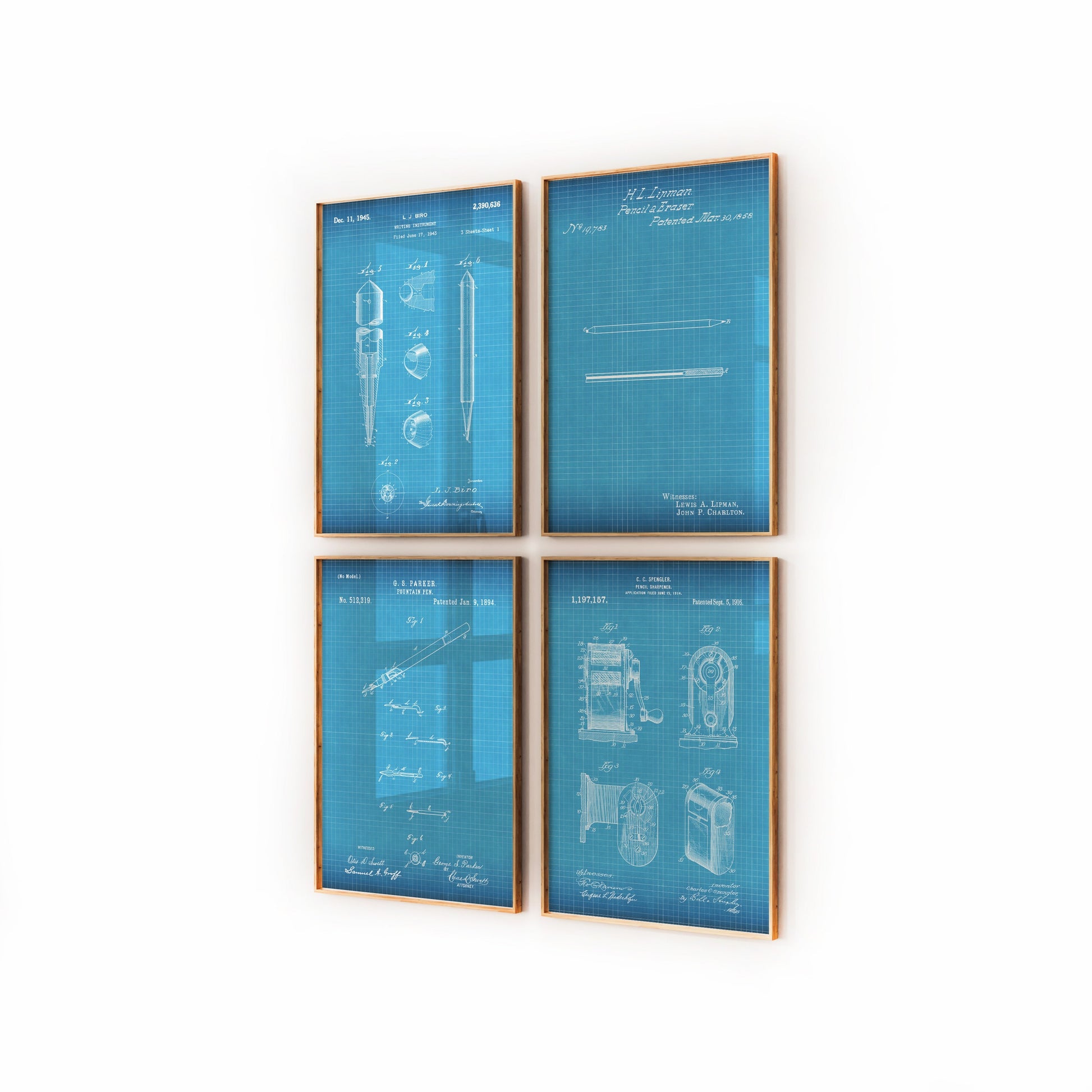 Classroom Set Of 4 Patent Prints - Magic Posters
