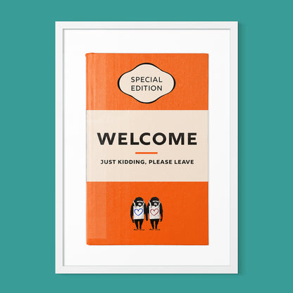 Personalised Book Cover Art Print (Classic Edition)