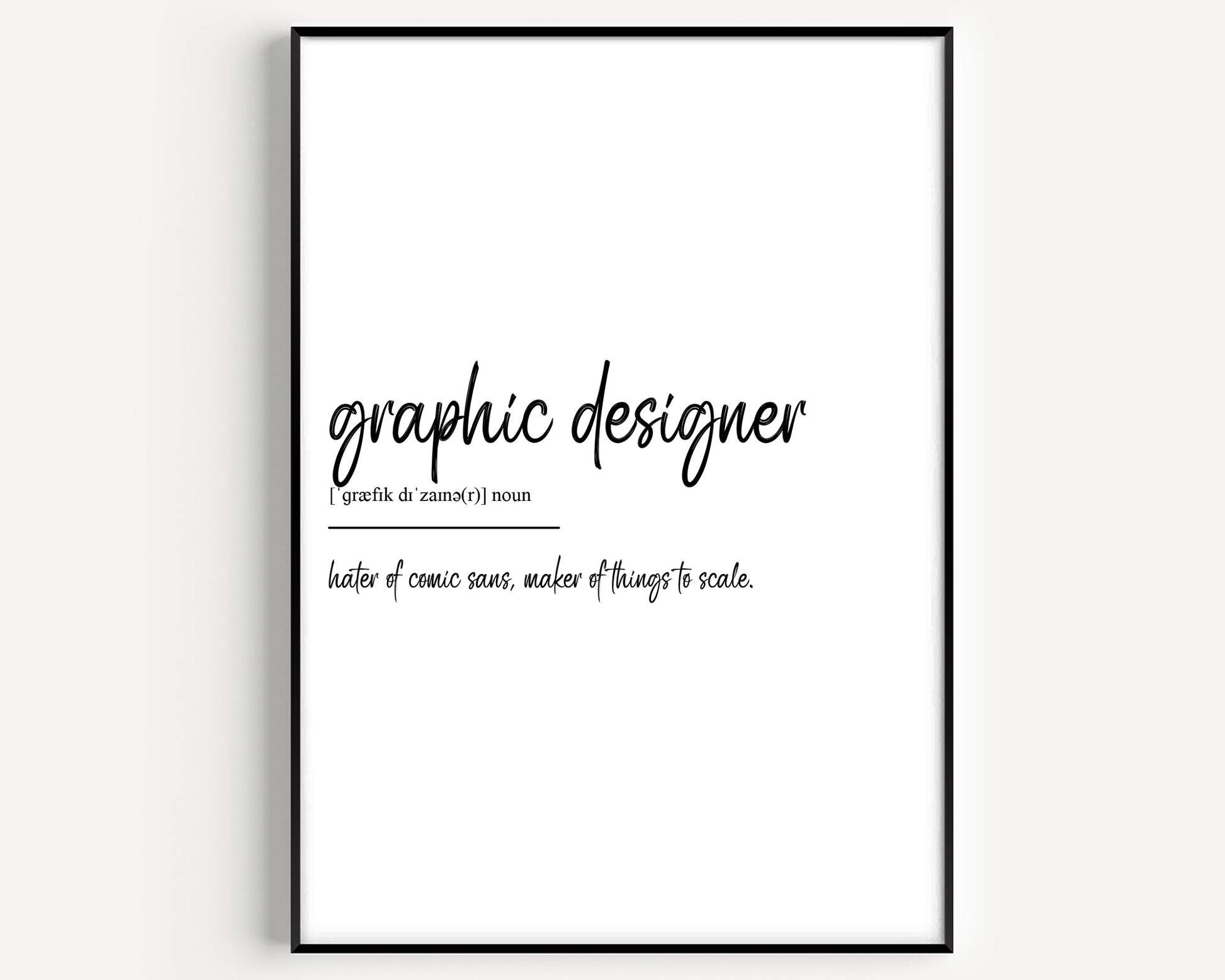 Graphic Designer Definition Print - Magic Posters