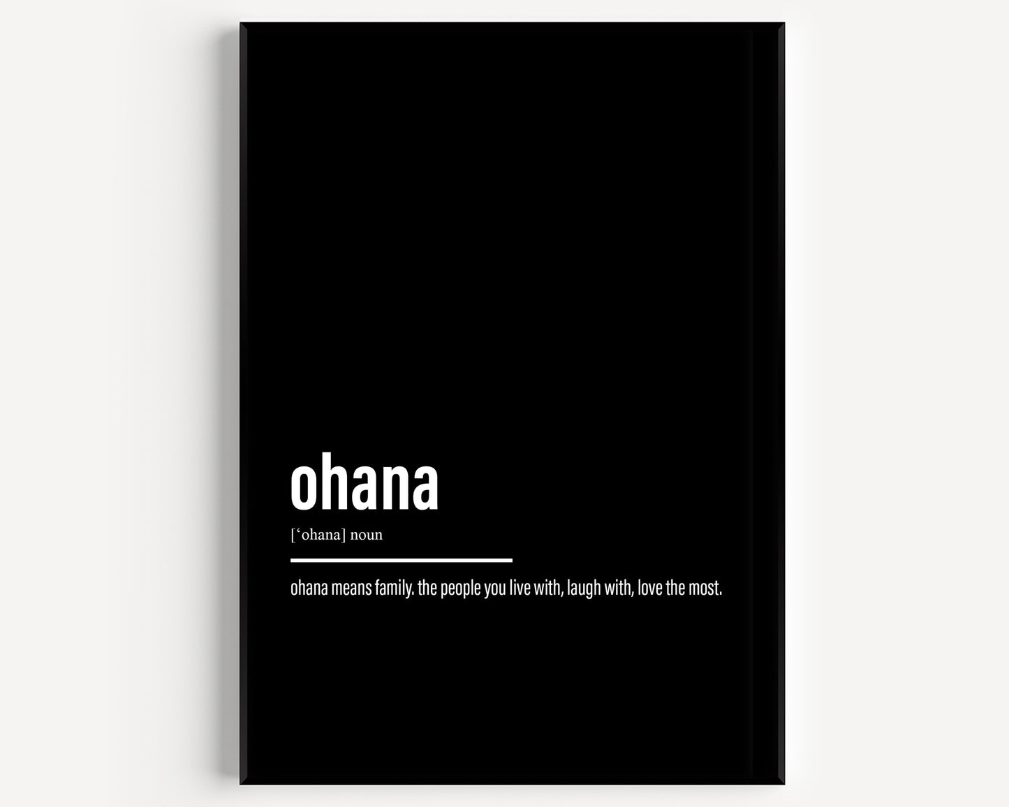Ohana Definition Print - Magic Posters