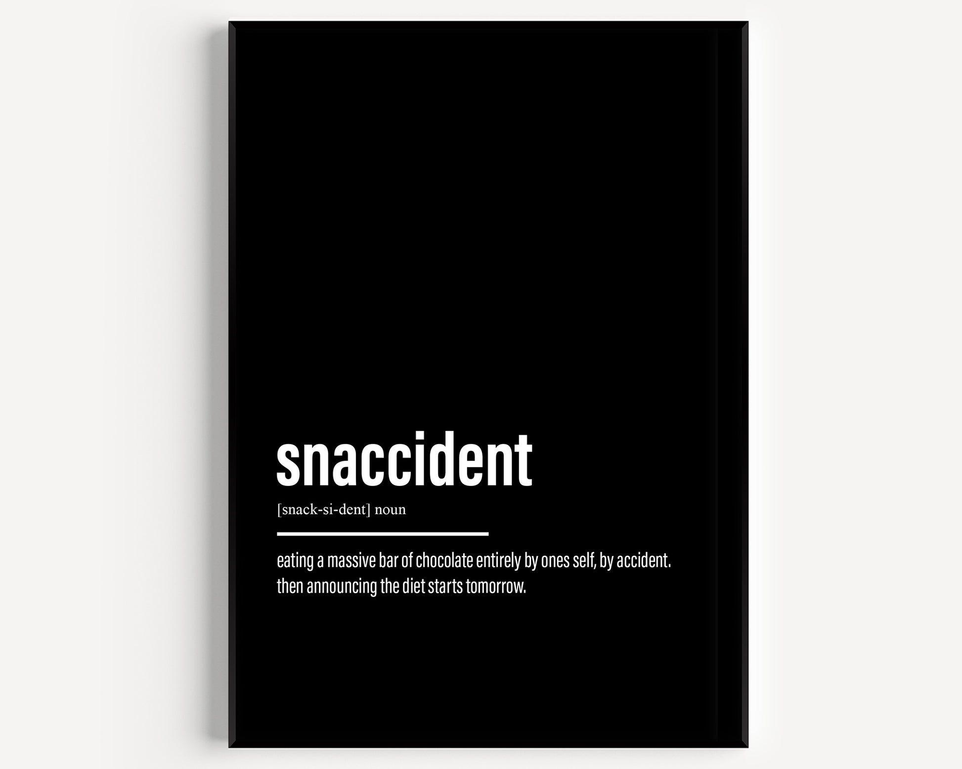 Snaccident Definition Print V3 - Magic Posters