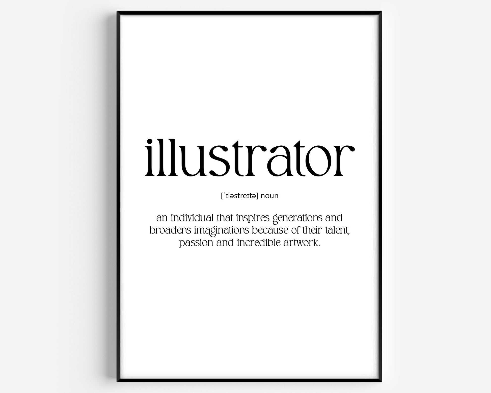 Illustrator Definition Print - Magic Posters