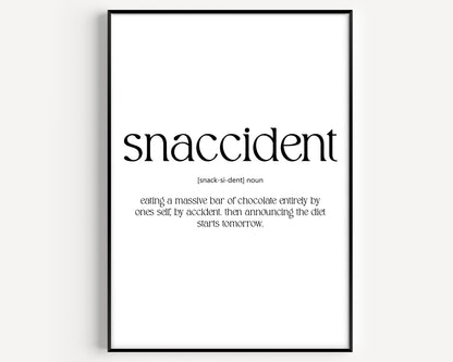 Snaccident Definition Print V3 - Magic Posters