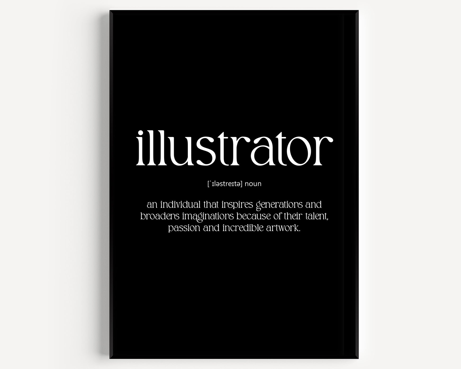 Illustrator Definition Print - Magic Posters
