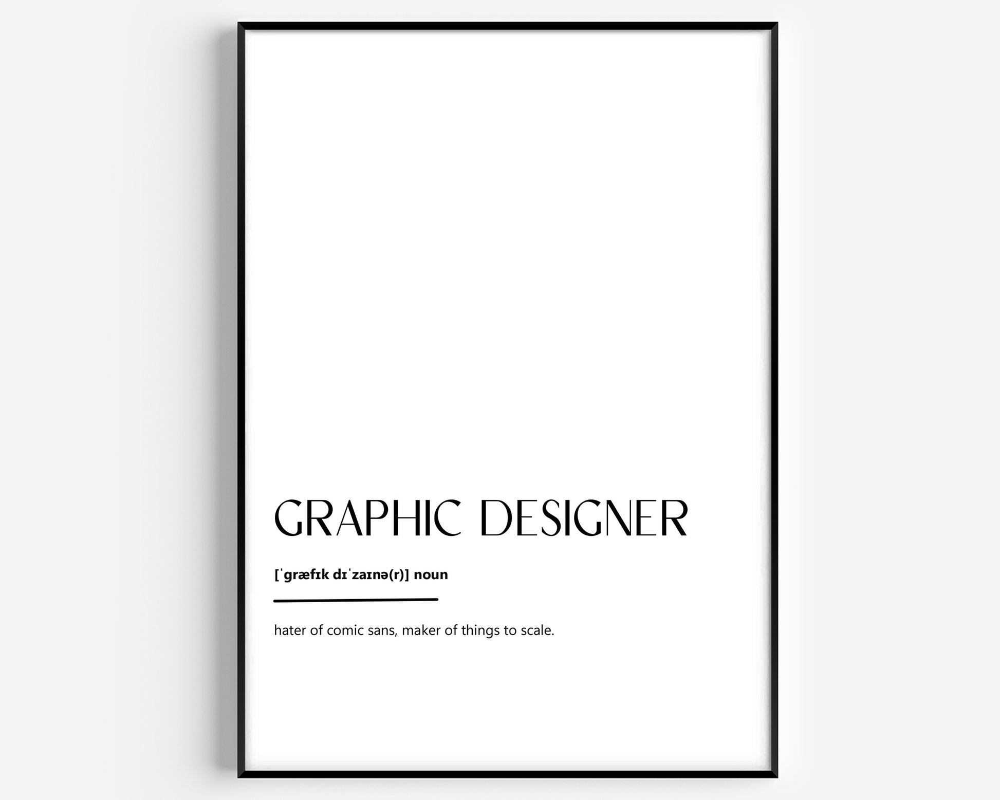 Graphic Designer Definition Print - Magic Posters