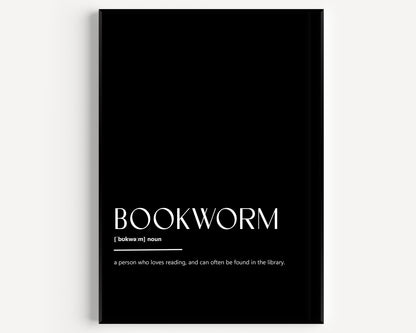 Bookworm Definition Print - Magic Posters