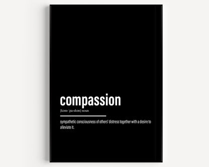 Compassion Definition Print - Magic Posters
