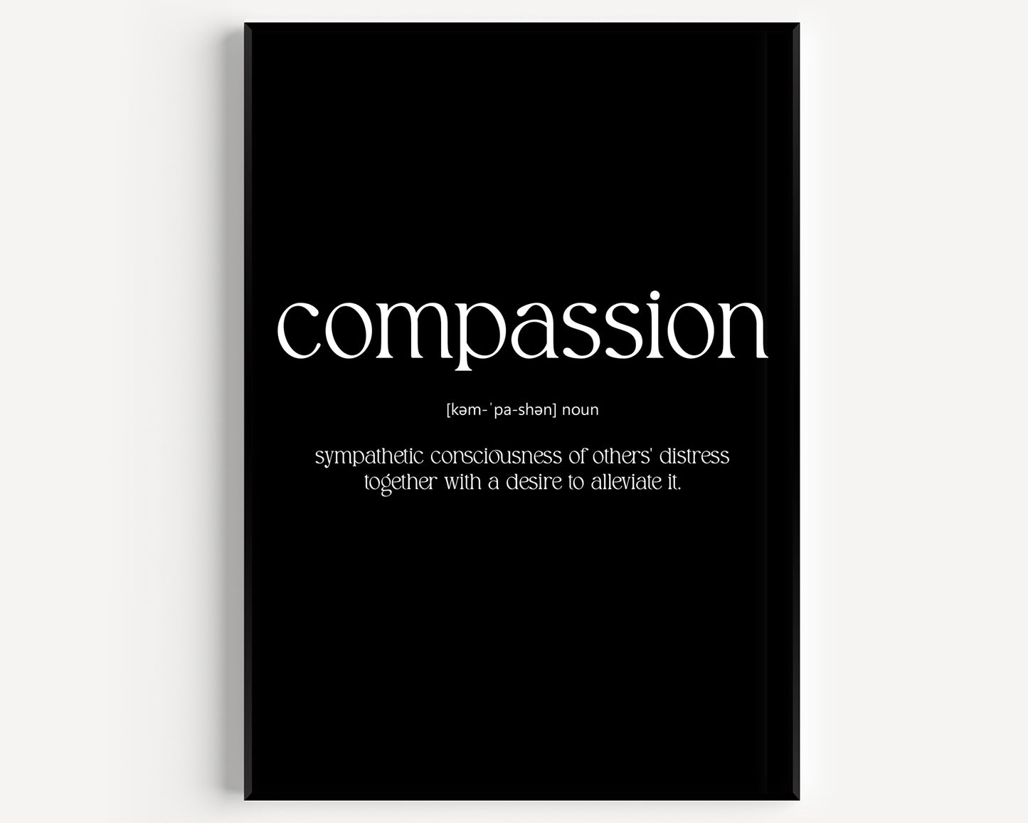 Compassion Definition Print - Magic Posters