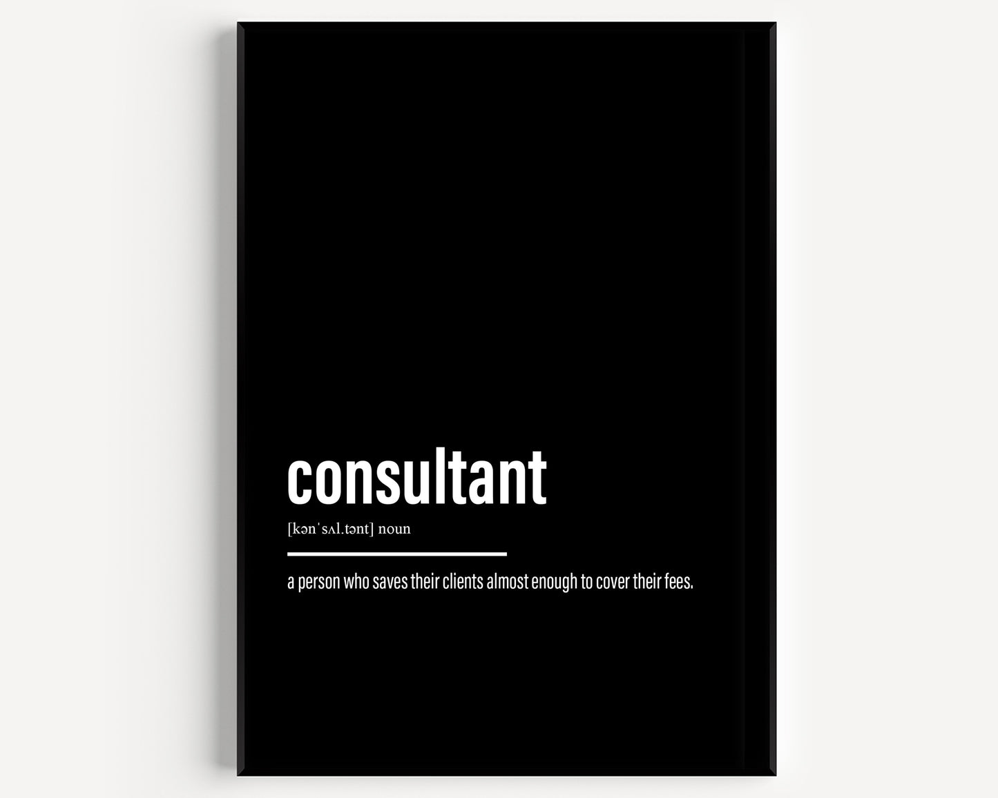 Consultant Definition Print - Magic Posters