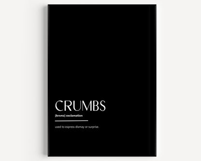 Crumbs Definition Print - Magic Posters