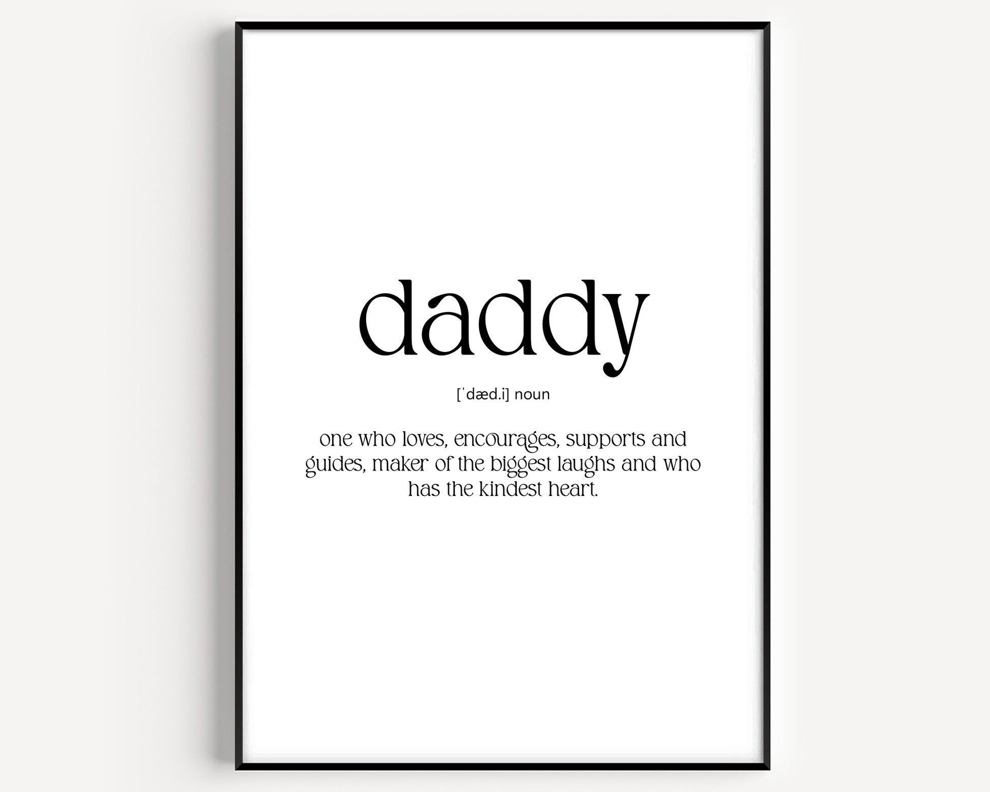 Daddy Definition Print - Magic Posters